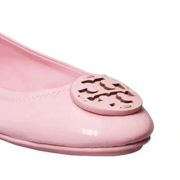 Tory Burch Minnie Travel Ballet Flats In Petunia Size 10 - Picture 3 of 7